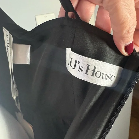 JJ’s House Black Formal Maxi Dress Size 12 NWT Adjustable Straps - Picture 10 of 16